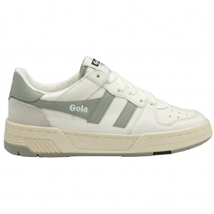 Gola Classics Allcourt Sneakers Białe Głęboka Szare Polska | 7453IOAWM