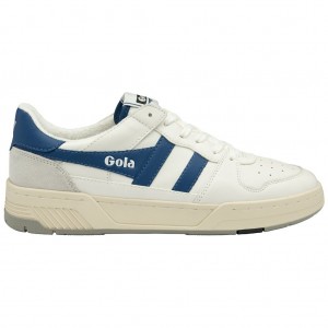 Gola Classics Allcourt Sneakers Białe Niebieskie Polska | 9574YZUNC