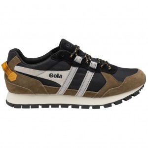 Gola Classics Altitude Sneakers Czarne Khaki Białe Polska | 6514DNBRU