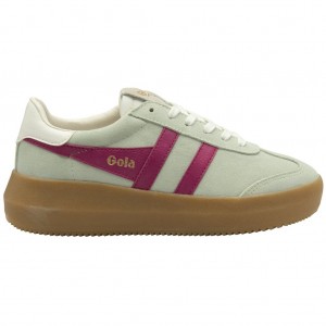 Gola Classics Athena Sneakers Fuksja Białe Polska | 3897XJIPE