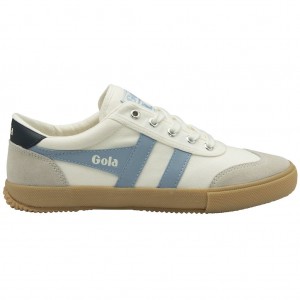 Gola Classics Badminton Plimsoll Sneakers Białe Granatowe Polska | 4539RZMLA