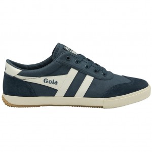 Gola Classics Badminton Plimsoll Sneakers Niebieskie Białe Polska | 8126QFAID