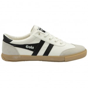 Gola Classics Badminton Plimsoll Sneakers Białe Czarne Polska | 5234HTXPW