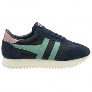 Gola Classics Boston '78 Sneakers Granatowe Zielone Koralowe Różowe Polska | 3910ICWBM