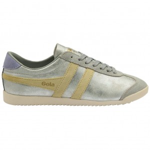 Gola Classics Bullet Blaze Sneakers Srebrne Cytrynowy Lawenda Polska | 1385MUNPO