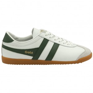 Gola Classics Bullet Leather Sneakers Białe Polska | 0982JYWXE