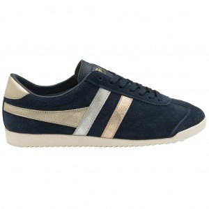 Gola Classics Bullet Mirror Trident Sneakers Granatowe Srebrne Złote Polska | 3425CHGJI