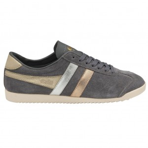 Gola Classics Bullet Mirror Trident Sneakers Srebrne Złote Polska | 1625SNMUG