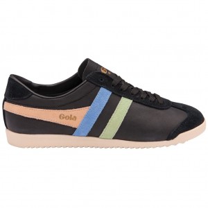 Gola Classics Bullet Trident Sneakers Czarne Zielone Niebieskie Polska | 1873KJFCS