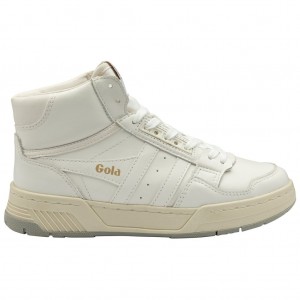 Gola Classics Challenge High Sneakers Białe Białe Polska | 3189XCQML