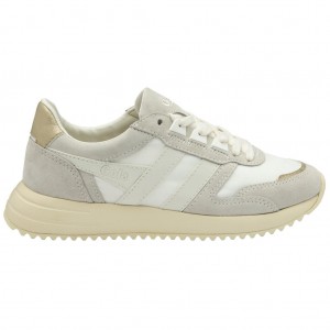 Gola Classics Chicago Glimmer Sneakers Białe Złote Polska | 0492NBERV