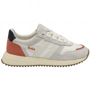 Gola Classics Chicago Sneakers Białe Granatowe Polska | 1468WPNGZ