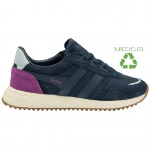 Gola Classics Chicago Sneakers Granatowe Granatowe Niebieskie Polska | 3142CZDXI