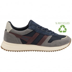 Gola Classics Chicago Sneakers Granatowe Bordowe Polska | 9617SKHAY