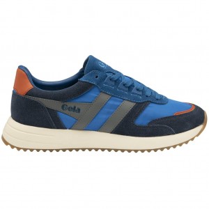 Gola Classics Chicago Sneakers Niebieskie Granatowe Polska | 2058YUSIR