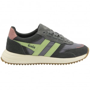 Gola Classics Chicago Sneakers Zielone Koralowe Różowe Polska | 9051BNHSI