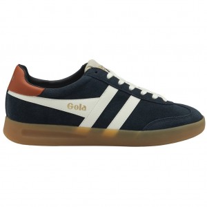 Gola Classics Cyclone Sneakers Granatowe Białe Pomarańczowe Polska | 6840XHIJL