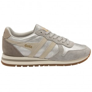 Gola Classics Daytona Blaze Sneakers Srebrne Szare Polska | 0924EQXPA
