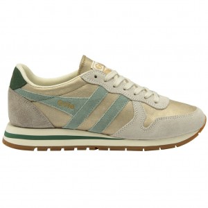 Gola Classics Daytona Blaze Sneakers Złote Zielone Polska | 5063TJBVL