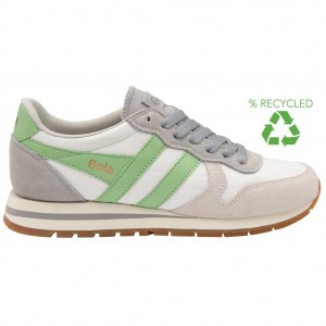 Gola Classics Daytona Chute Sneakers Białe Głęboka Szare Zielone Polska | 2915YKPUL