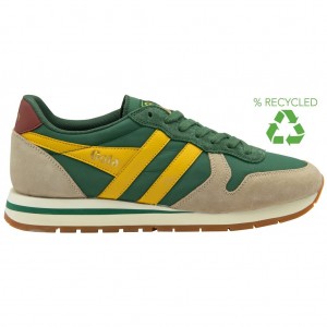 Gola Classics Daytona Chute Sneakers Evergreen Bone Sun Polska | 7945WVEGS
