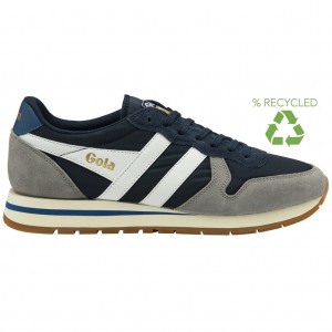 Gola Classics Daytona Chute Sneakers Granatowe Białe Polska | 7320CJKNU