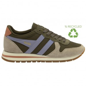 Gola Classics Daytona Chute Sneakers Khaki Lawenda Polska | 8935QLKMD