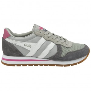 Gola Classics Daytona Sneakers Głęboka Szare Białe Różowe Polska | 2169IDYFC