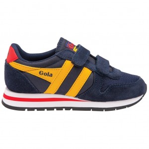 Gola Classics Daytona Strap Sneakers Granatowe Czerwone Polska | 1837PBGKM