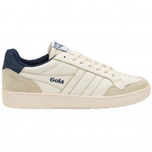 Gola Classics Eagle Sneakers Białe Granatowe Polska | 9870UPMBS