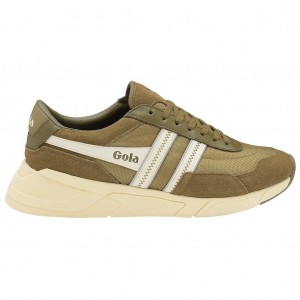 Gola Classics Eclipse Legacy Sneakers Khaki Białe Polska | 1204JSICE