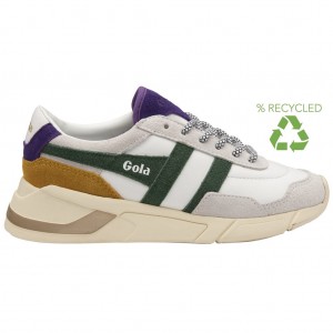 Gola Classics Eclipse Pure Sneakers Białe Fuksja Polska | 3761TYOQW