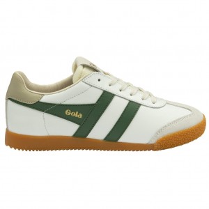Gola Classics Elan Leather Sneakers Białe Polska | 5918EBFJD