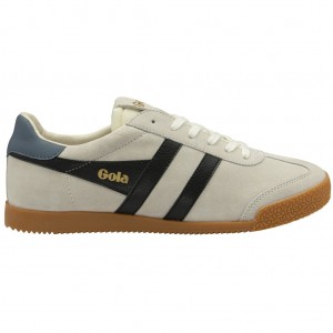 Gola Classics Elan Sneakers Białe Czarne Polska | 6320CWGIB