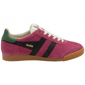 Gola Classics Elan Sneakers Fuksja Czarne Polska | 8715NJXAP