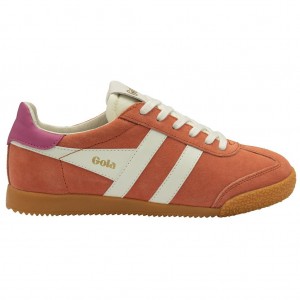 Gola Classics Elan Sneakers Koralowe Białe Fuksja Polska | 9230OLSHB