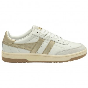 Gola Classics Falcon Mirror Sneakers Białe Złote Polska | 4802VDLSM