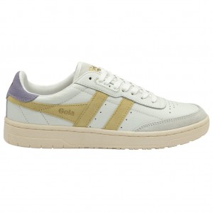 Gola Classics Falcon Sneakers Białe Cytrynowy Lawenda Polska | 5780JPXZU