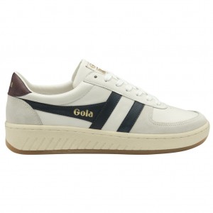 Gola Classics Grandslam Classic Sneakers Białe Granatowe Bordowe Polska | 2634YLVUS