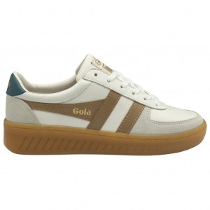 Gola Classics Grandslam Elite Sneakers Białe Głęboka Paw Polska | 3624HUXON