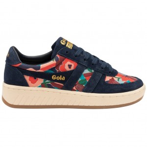 Gola Classics Grandslam LBTY BL Sneakers Granatowe Polska | 2756JGFBN