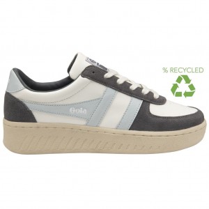 Gola Classics Grandslam Pure Sneakers Białe Niebieskie Polska | 5106UIRXH