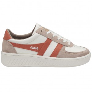 Gola Classics Grandslam Pure Sneakers Białe Koralowe Polska | 3417QPVUM