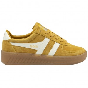 Gola Classics Grandslam Suede Sneakers Białe Polska | 8201GZYMX