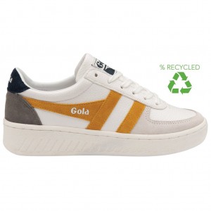 Gola Classics Grandslam Trident Sneakers Białe Granatowe Polska | 4167RTBGS
