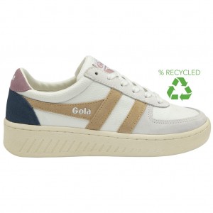 Gola Classics Grandslam Trident Sneakers Białe Różowe Polska | 0395GXADI