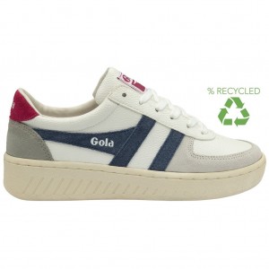 Gola Classics Grandslam Trident Sneakers Białe Fuksja Polska | 5087WFGHP