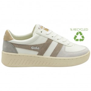 Gola Classics Grandslam Trident Sneakers Białe Szare Polska | 0729NZJUD