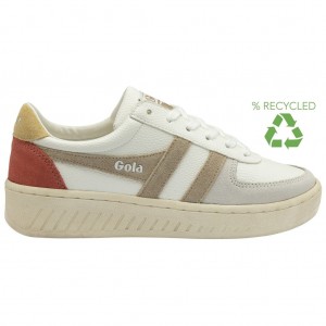 Gola Classics Grandslam Trident Sneakers Białe Polska | 2318RGBOE