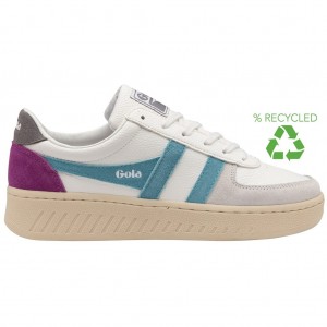 Gola Classics Grandslam Trident Sneakers Białe Polska | 9123KQYPL